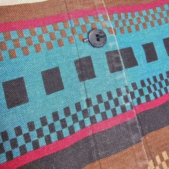 On the Verge Vintage Western Aztec Button Down Long‎ Skirt Women's Size  10 - Picture 11 of 12